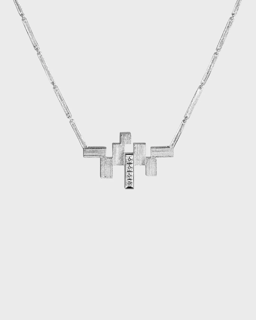Amore Necklace 4x0,03 white gold
