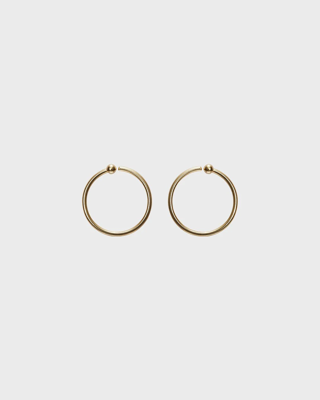 Amulet Hoop Earrings bronze