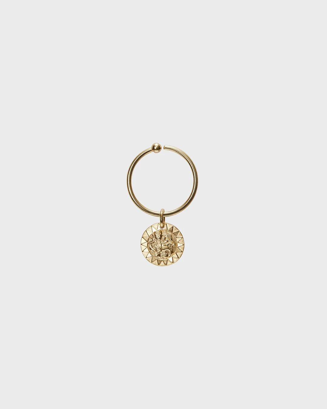 Amulet Hoop Earrings bronze - Image 4