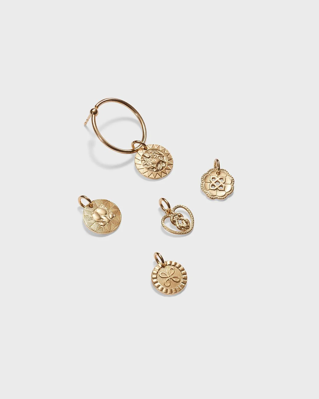 Amulet Hoop Earrings bronze - Image 8