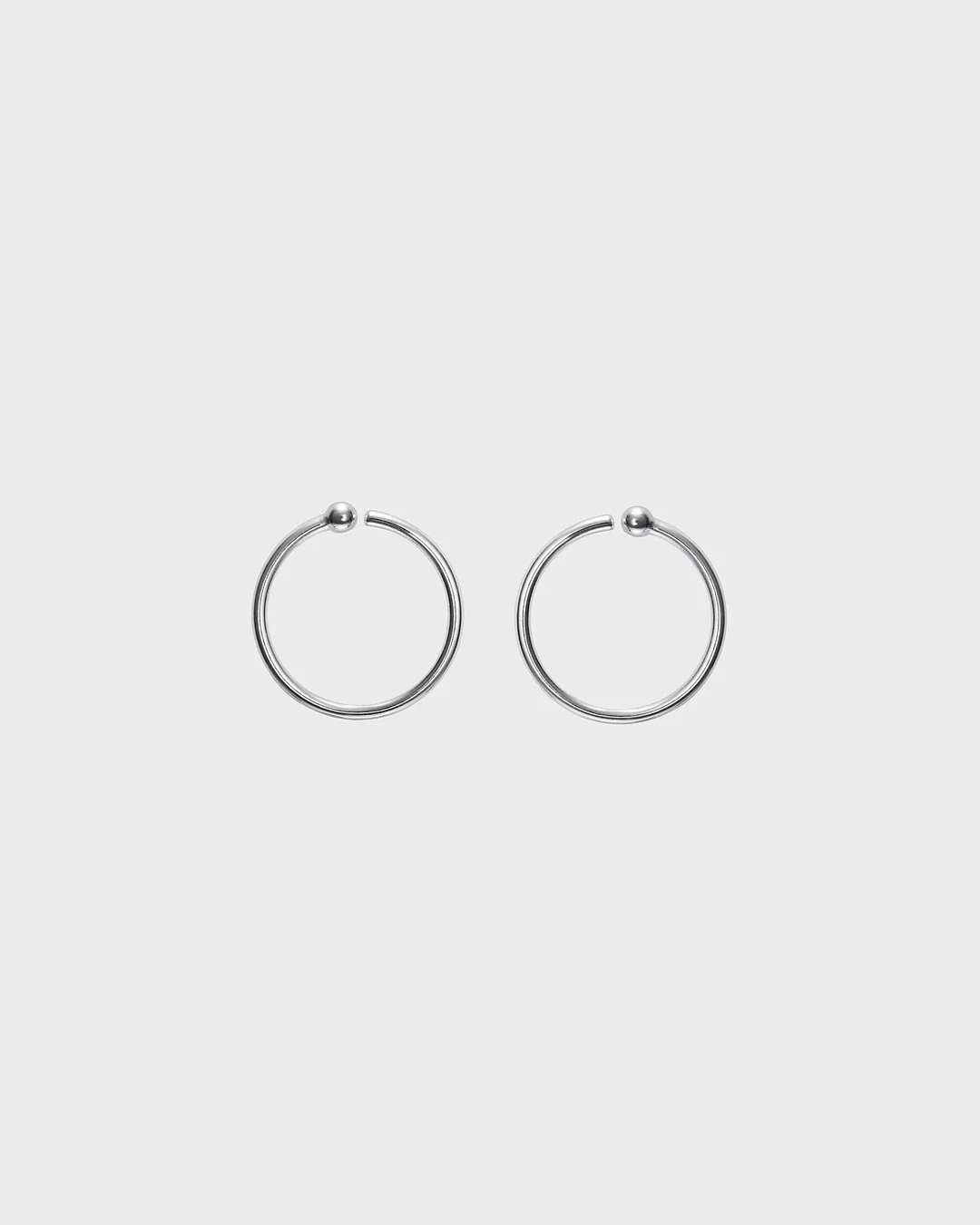 Amulet Hoop Earrings silver