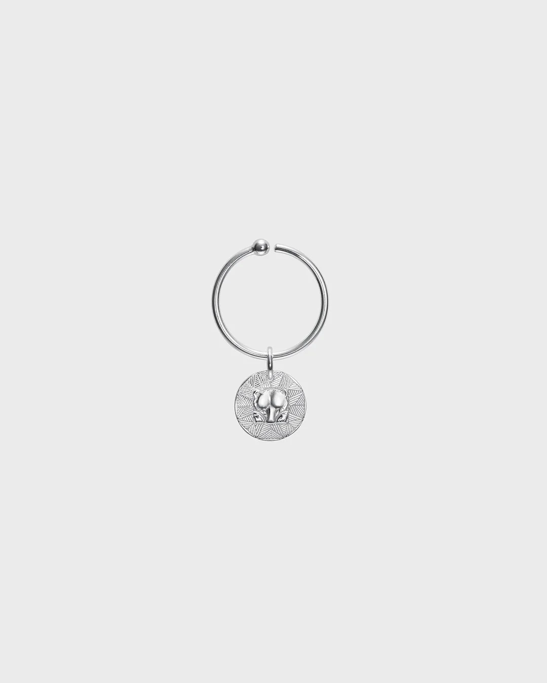Amulet Hoop Earrings silver - Image 3