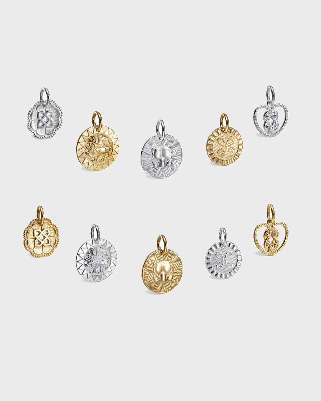 Amulet Mini Charm Sun Lion bronze - Image 6