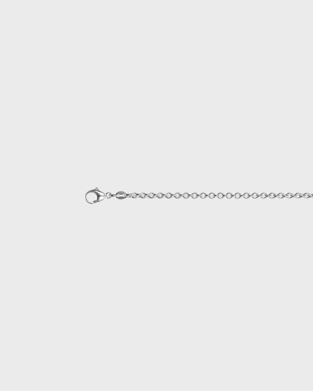 Anchor chain 55/60 cm silver thick