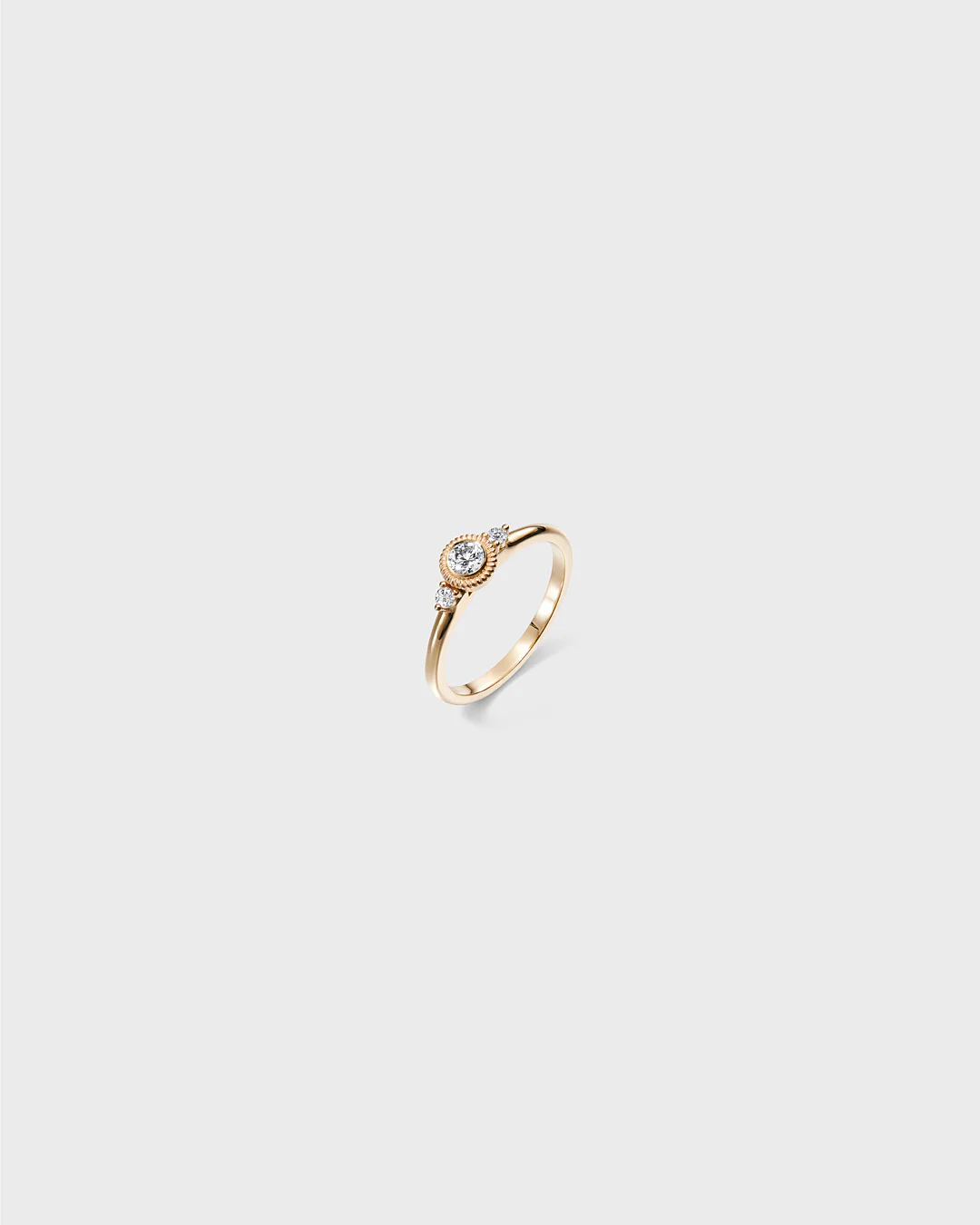 Beloved Diamond Ring 0.17 ct & 2 x 0.03 ct gold