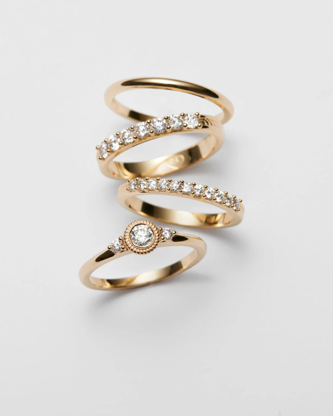 Beloved Diamond Ring 0.17 ct & 2 x 0.03 ct gold - Image 4