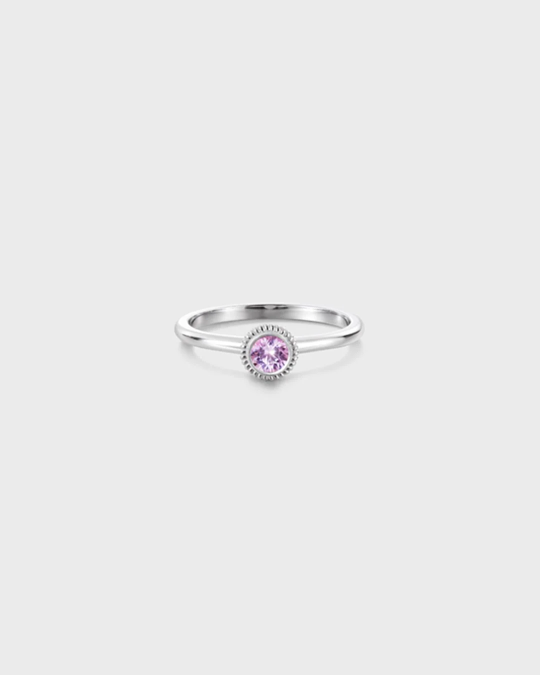 Beloved ring sapphire 4,0mm white gold - Image 2