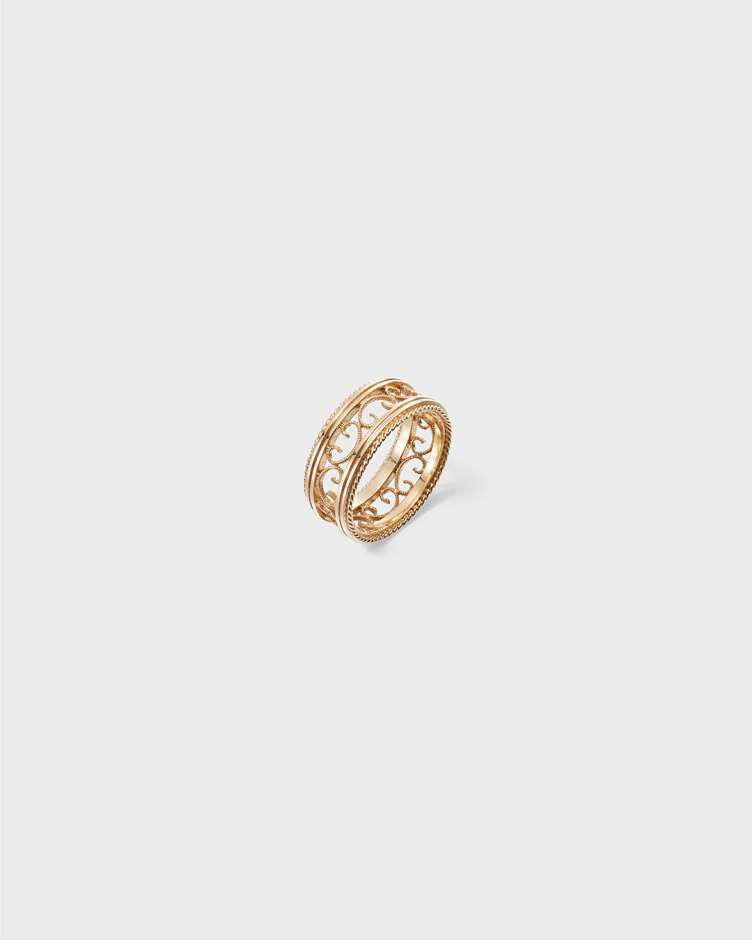 Filigree Ring Wide gold