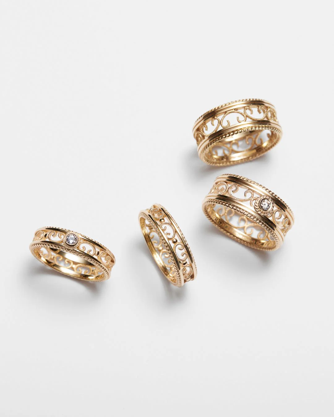 Filigree Ring Wide gold - Image 3