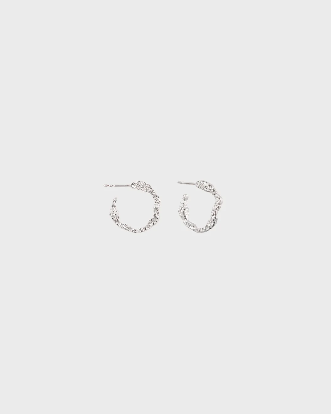 Itu hoop earrings silver
