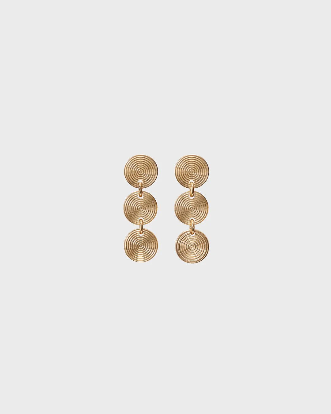 Kosmos earrings 3 parts bronze