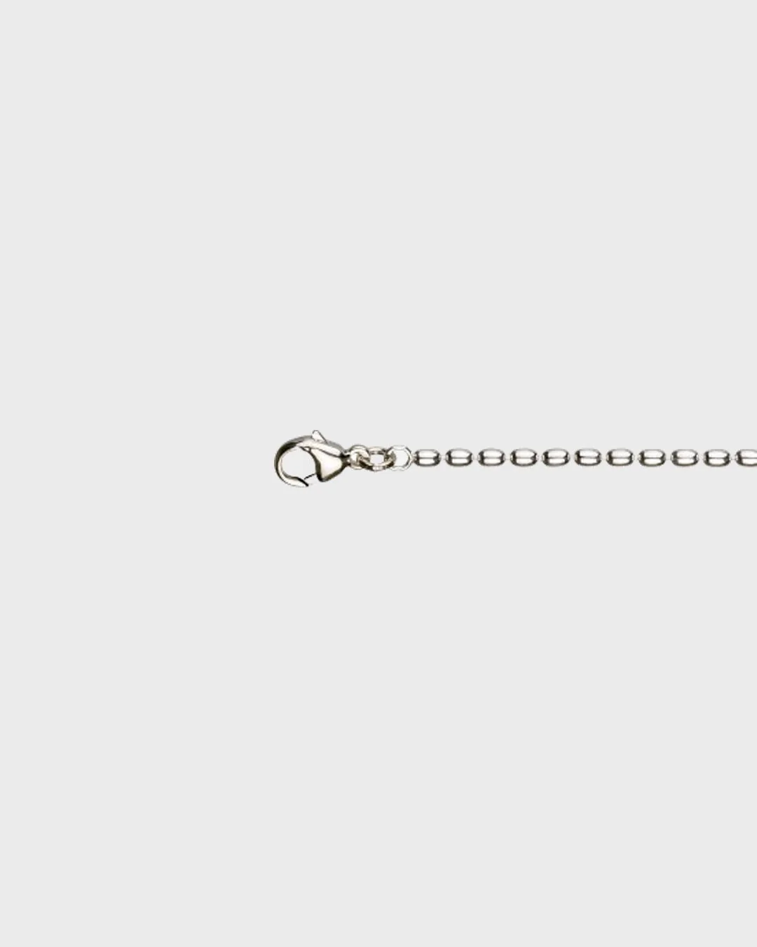 Oval Ball Chain silver 45, 50 or 80 cm