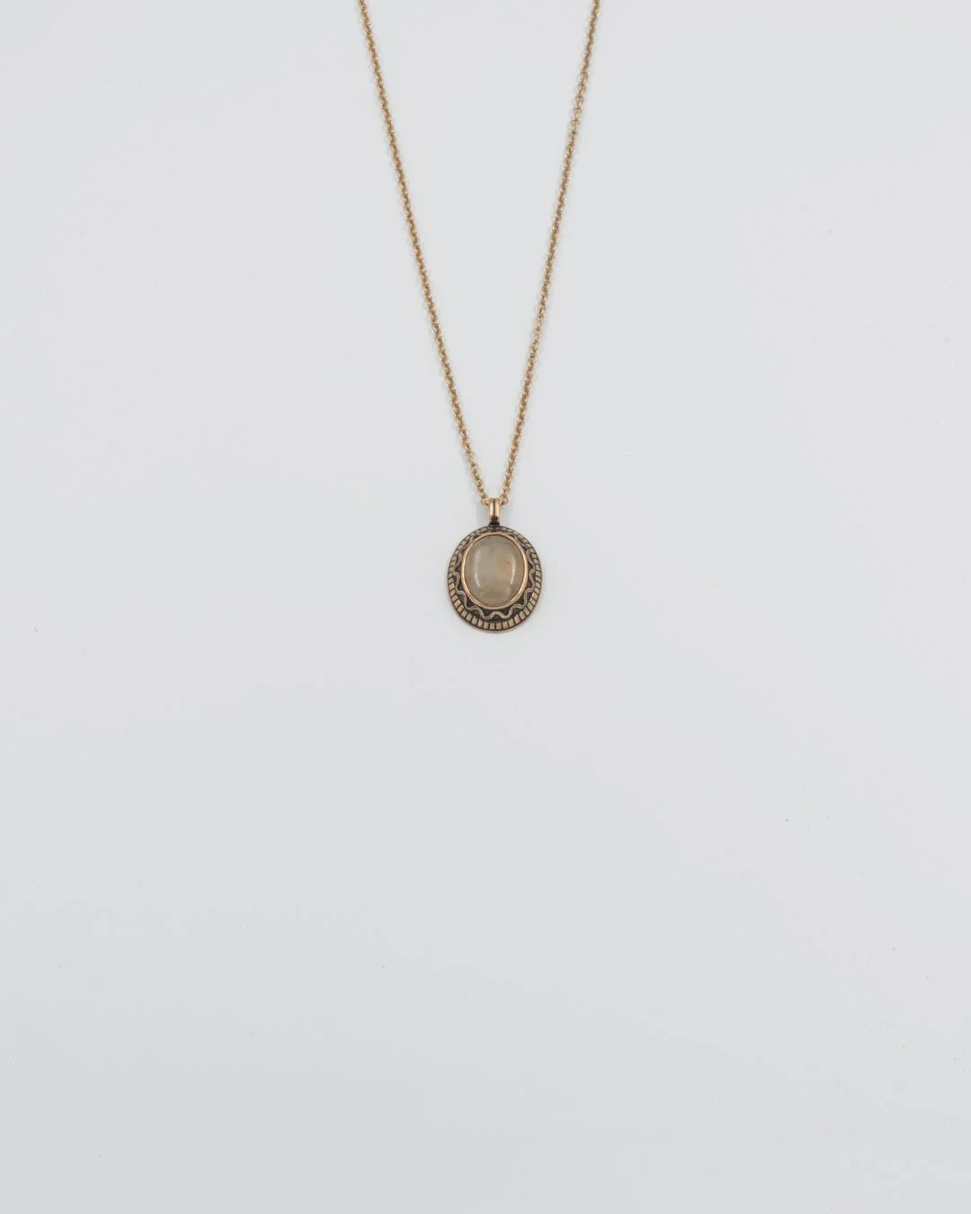Held solar quartz pendant 60 cm bronze