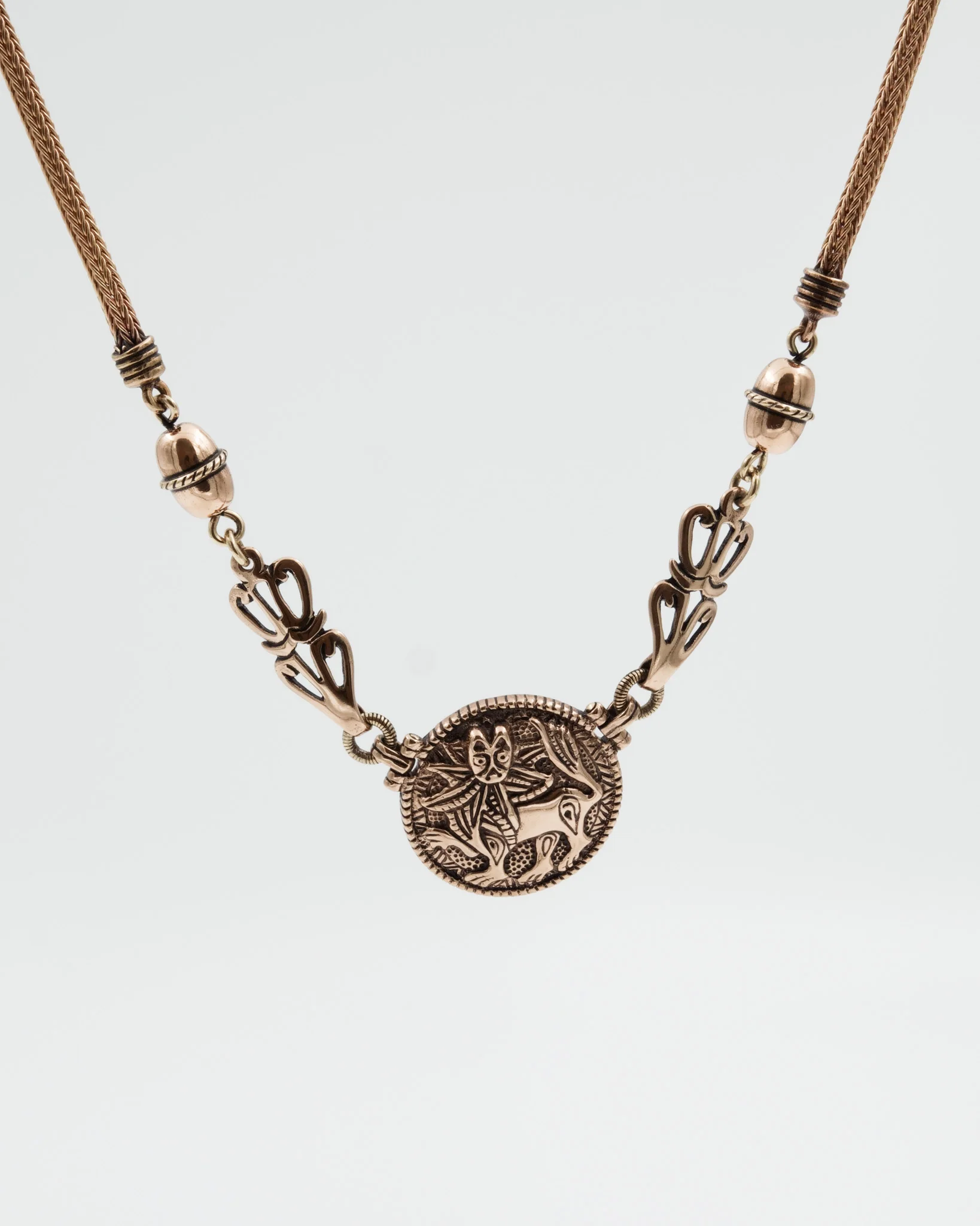 Kept Sun Lion necklace small 42 cm bronze - Image 2