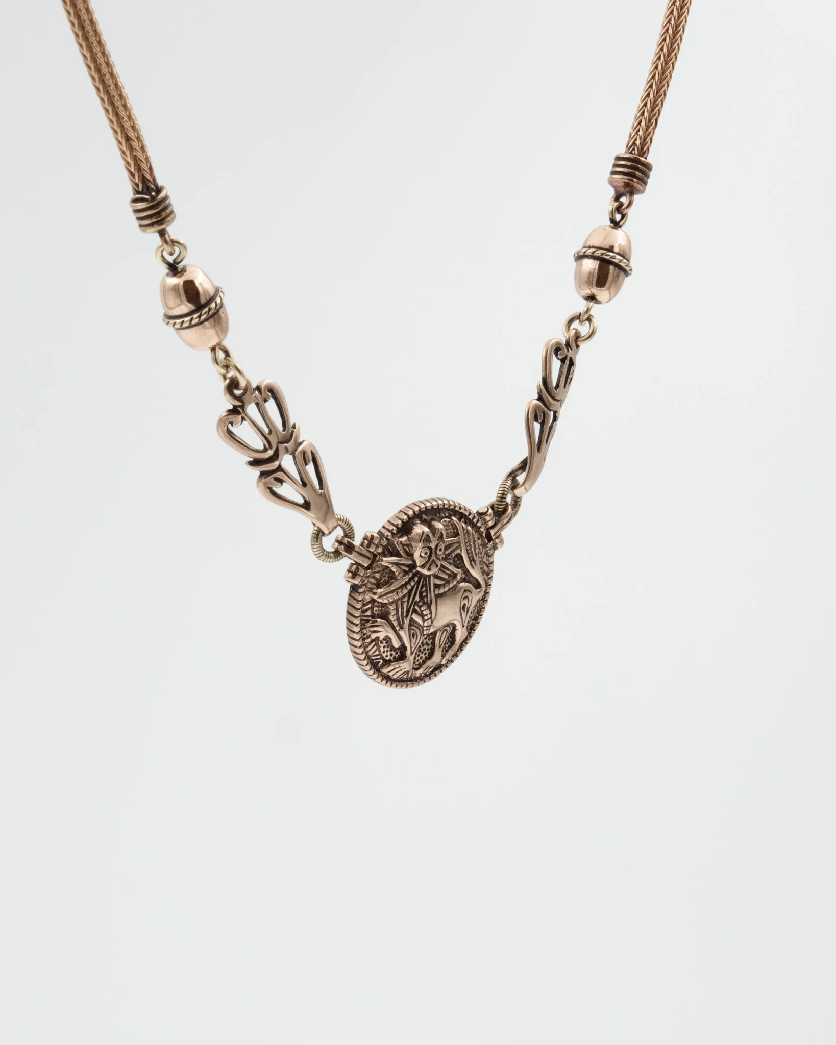 Kept Sun Lion necklace small 42 cm bronze - Image 3