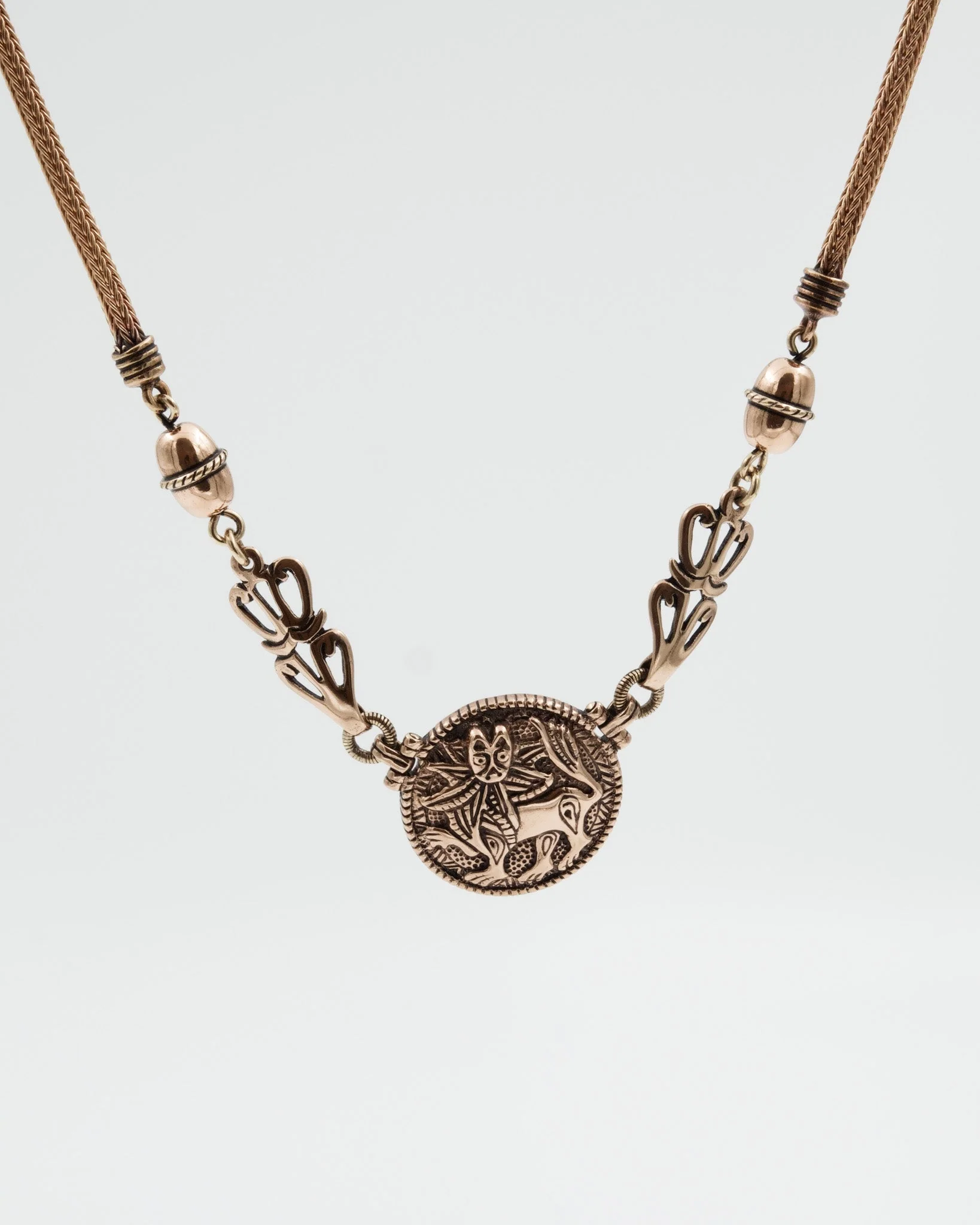 Kept Sun Lion necklace small 45 cm bronze - Image 2