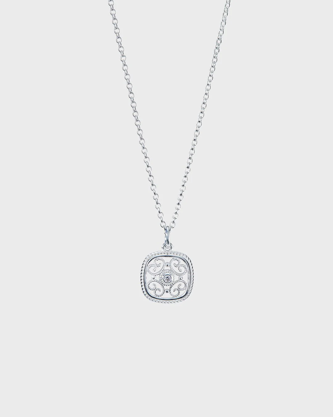Filigree Pendant Silver