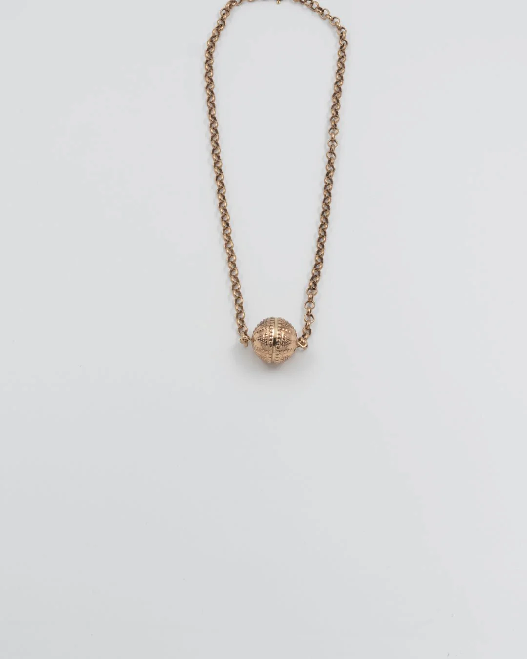 Kept Filigree balls necklace 42 cm bronze