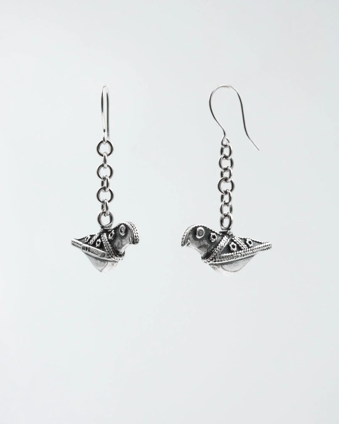 Kept Hattula's bird earrings silver