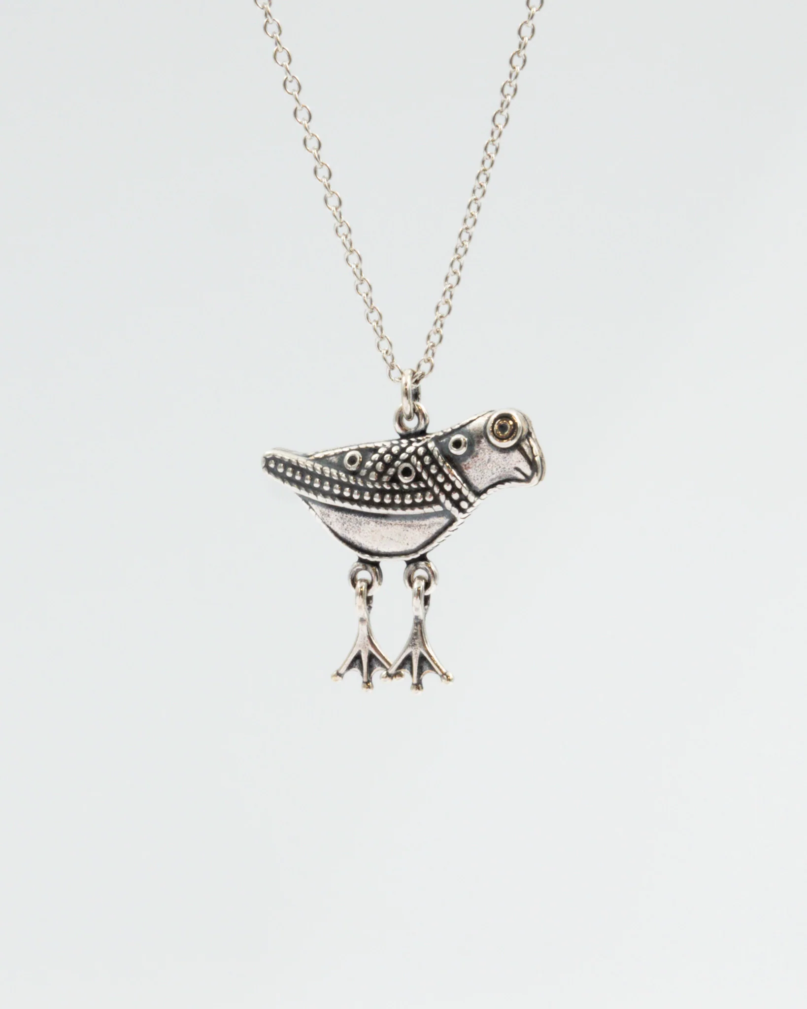 Kept Hattula's bird pendant 55/60 cm silver