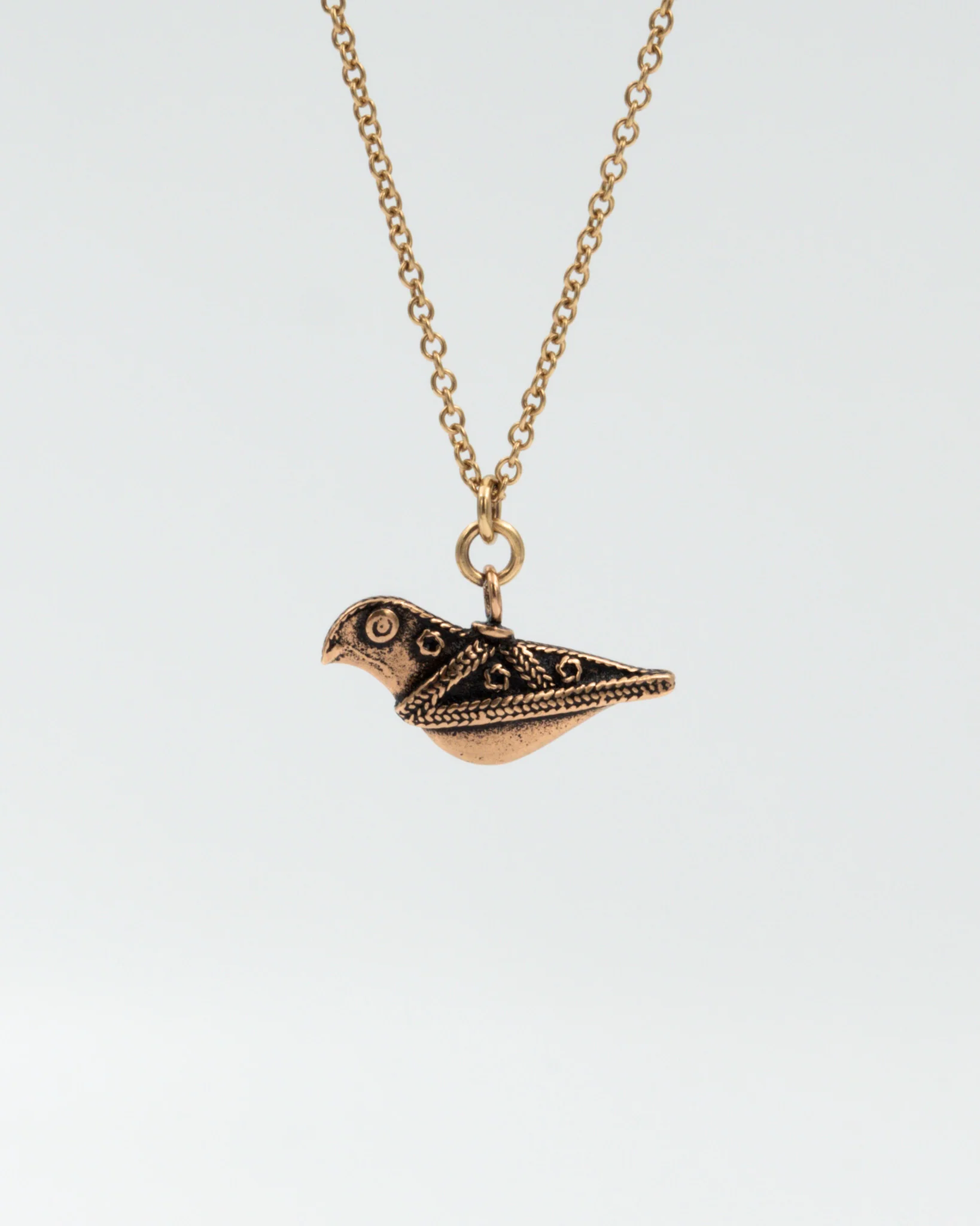 Kept Hattula's bird pendant 60 cm bronze