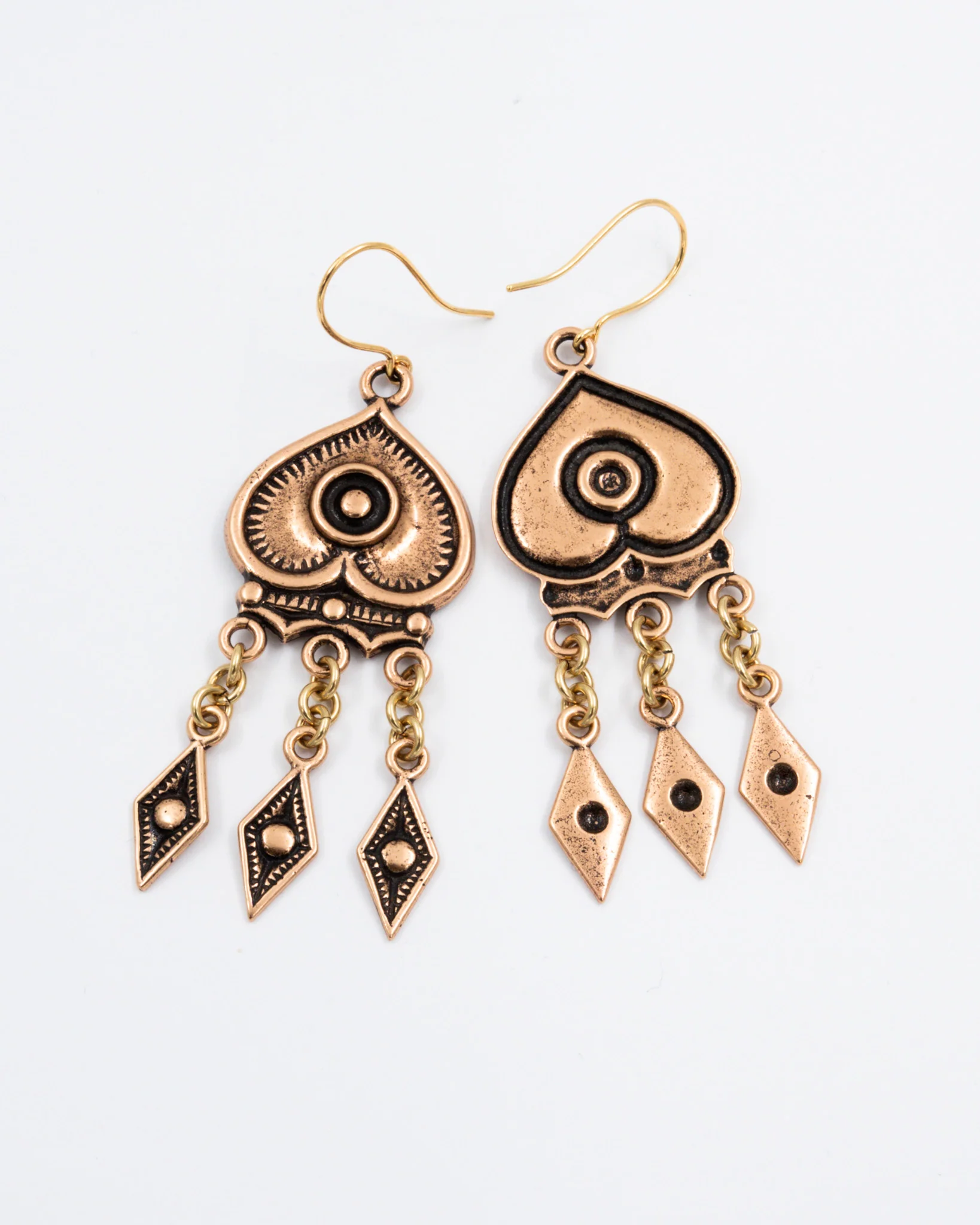 Heard Herttalehti earrings bronze - Image 2