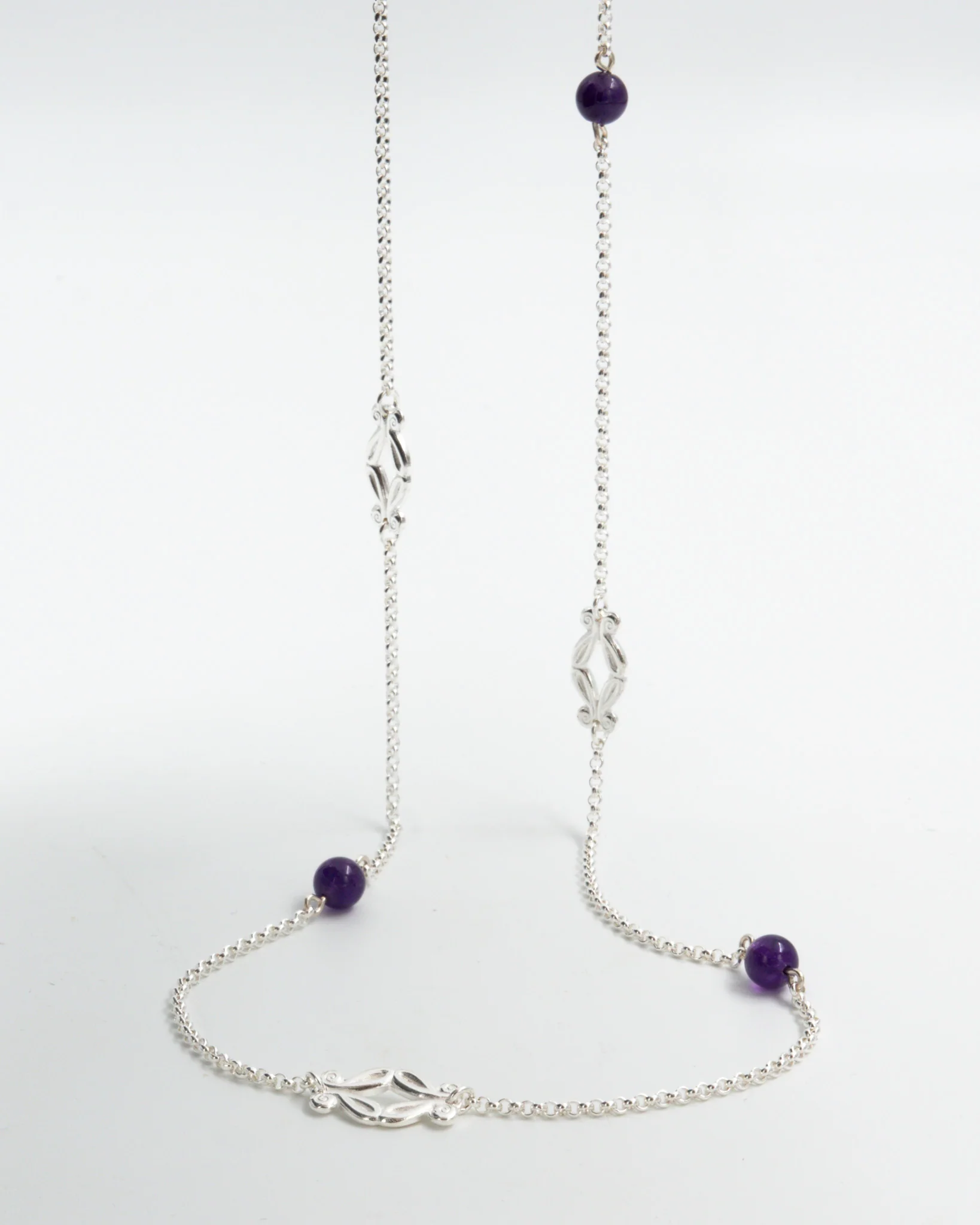 Held Iris necklace 85 cm silver amethyst - Image 2