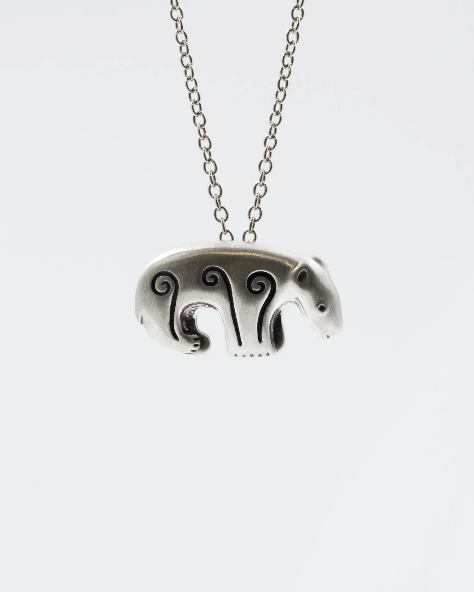 Kept Kalevankarhu buckle pendant 24/45 cm silver