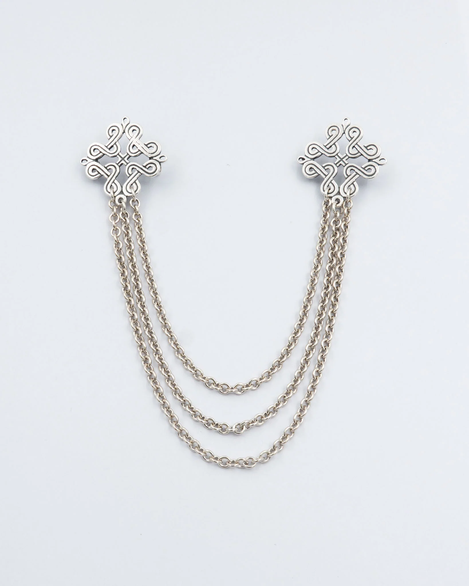 Kept Karelian ribbon braid necklace silver
