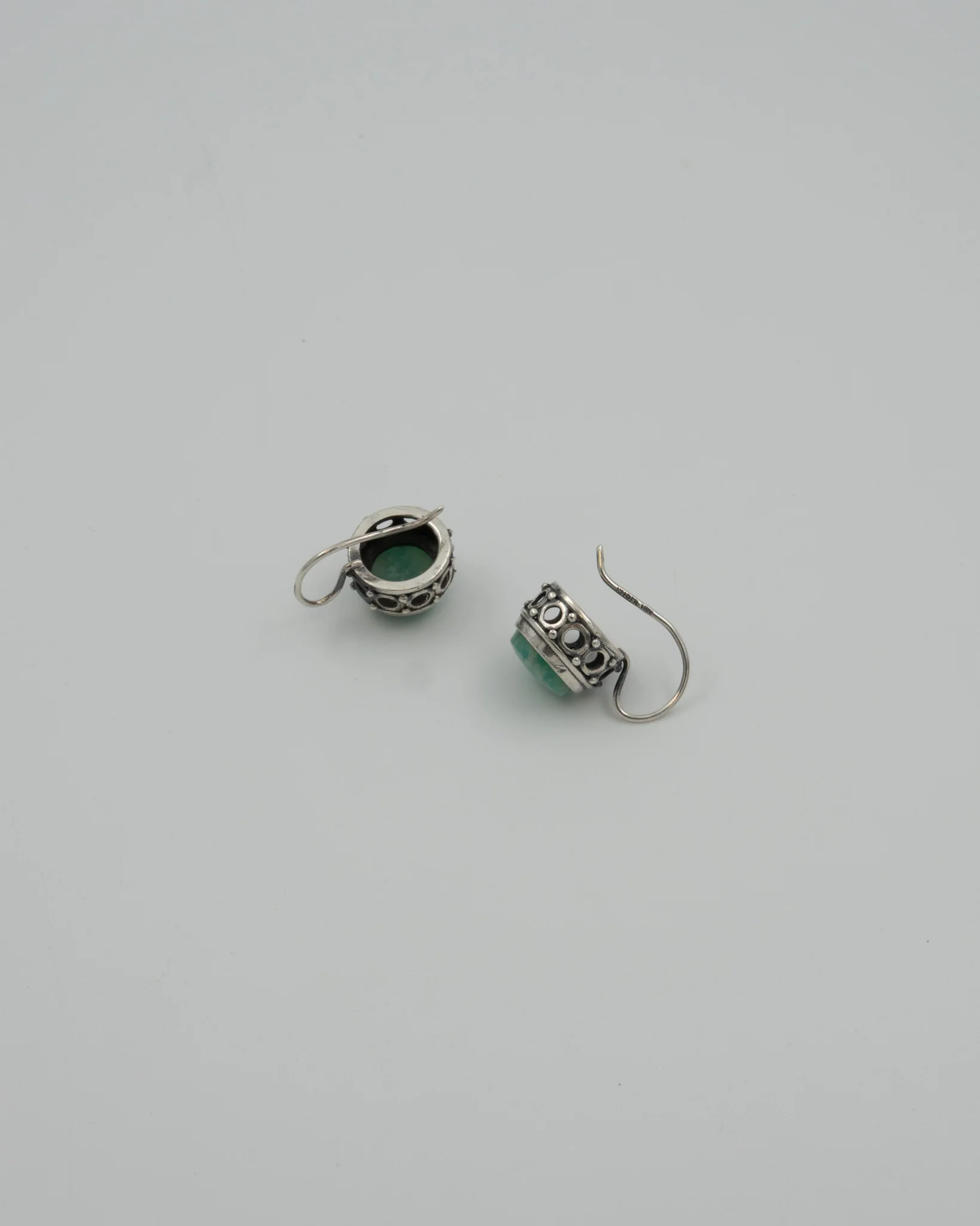 Kept earrings silver hook amazonite - Image 2