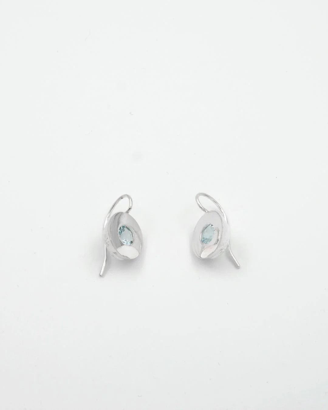 Kept Lähde earrings silver hook topaz - Image 2