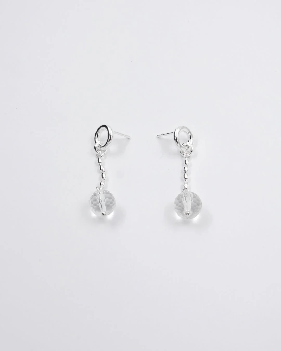 Held Pore earrings silver rock crystal