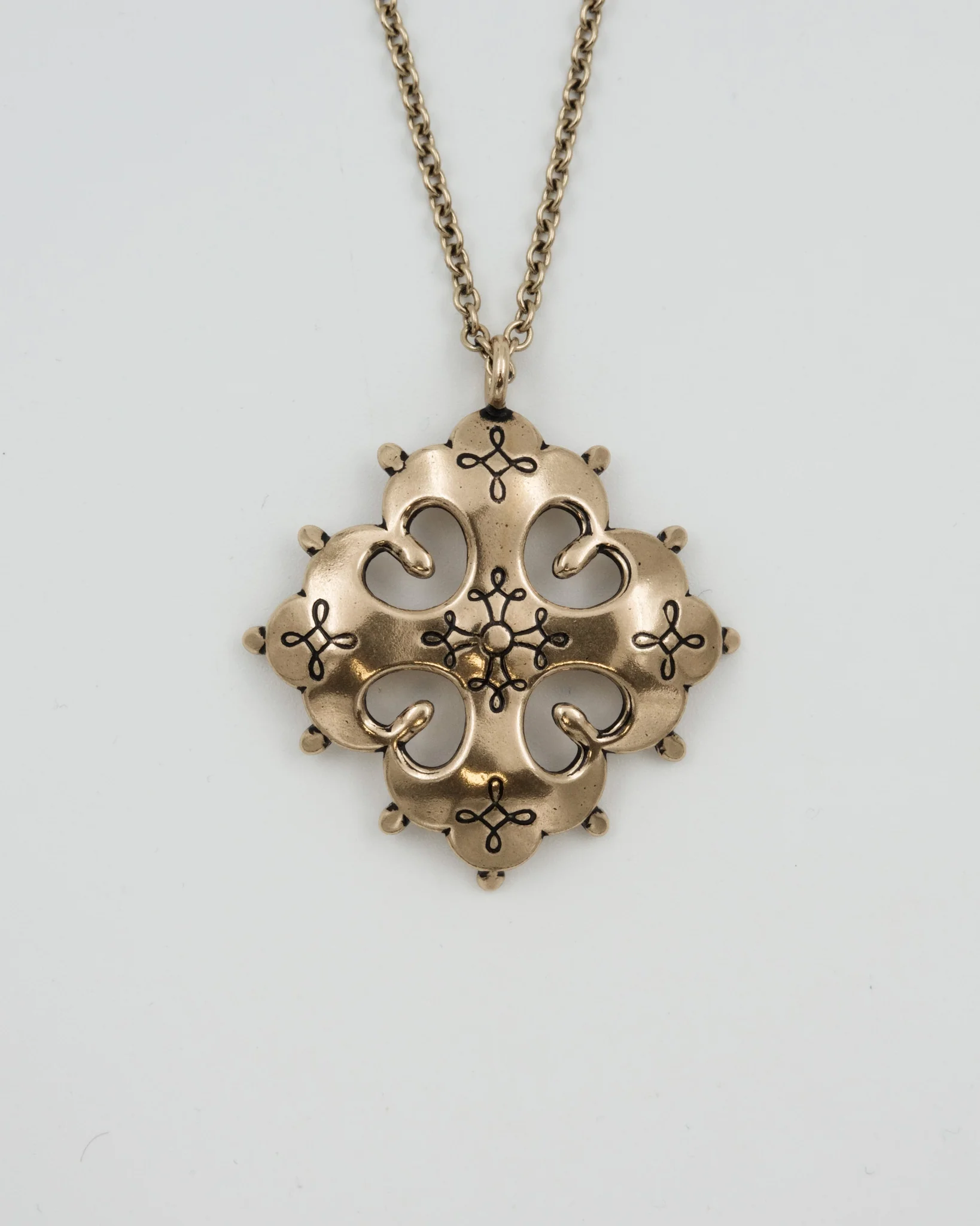 Kept border-Karelian cross pendant bronze - Image 2