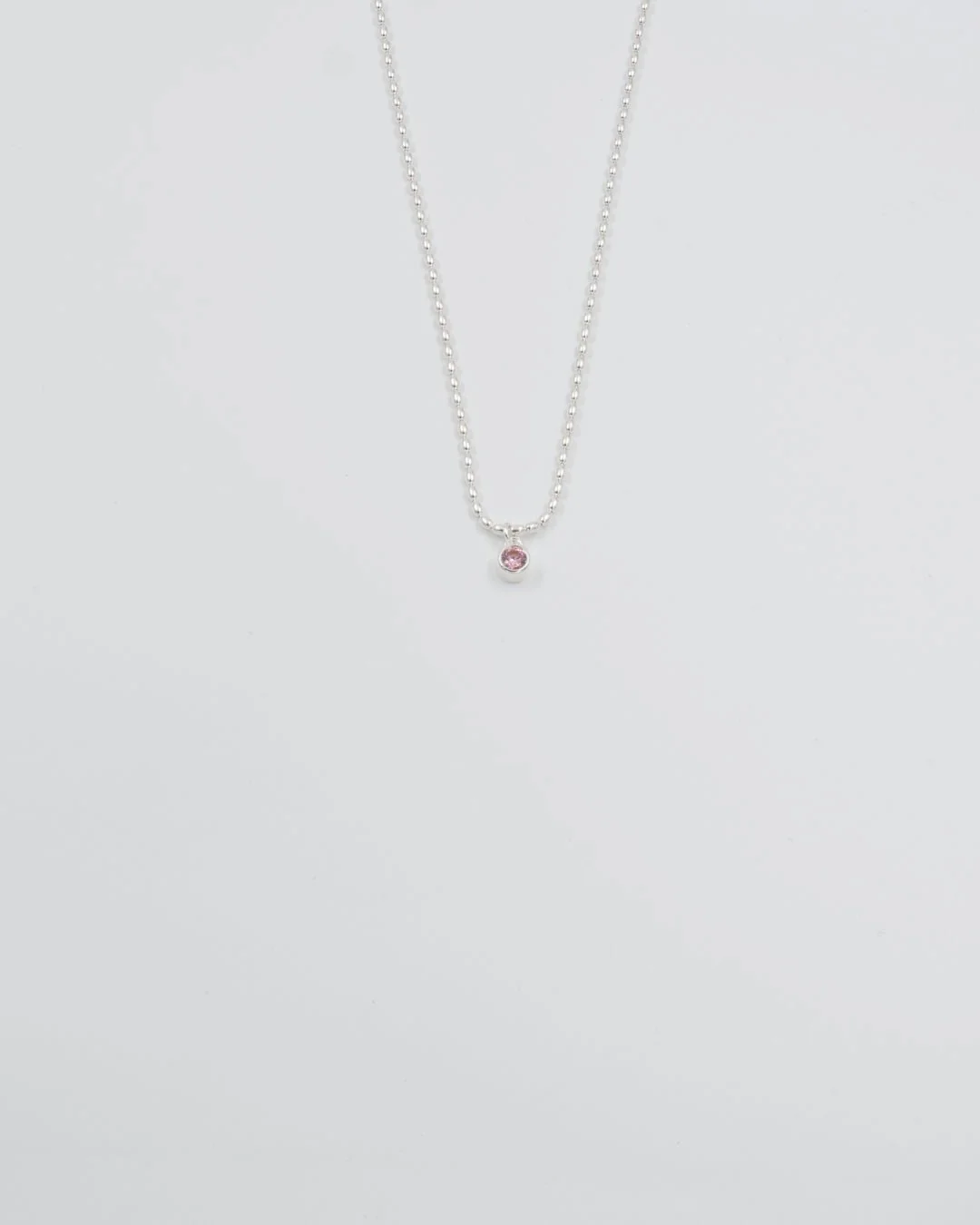 Kept Pink ribbon 2015 pendant silver pink zirconia