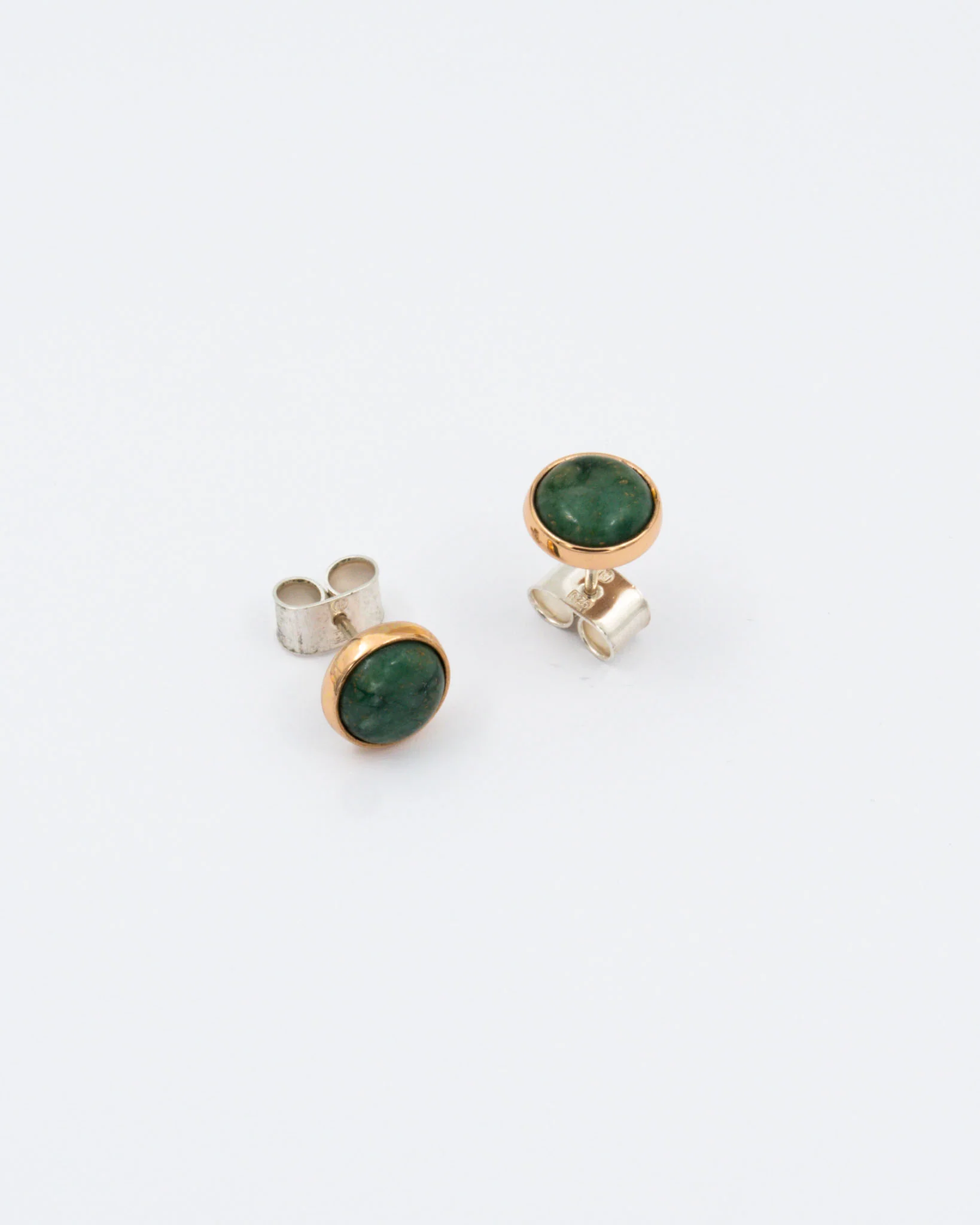 Held Ruska earrings bronze chrome marble