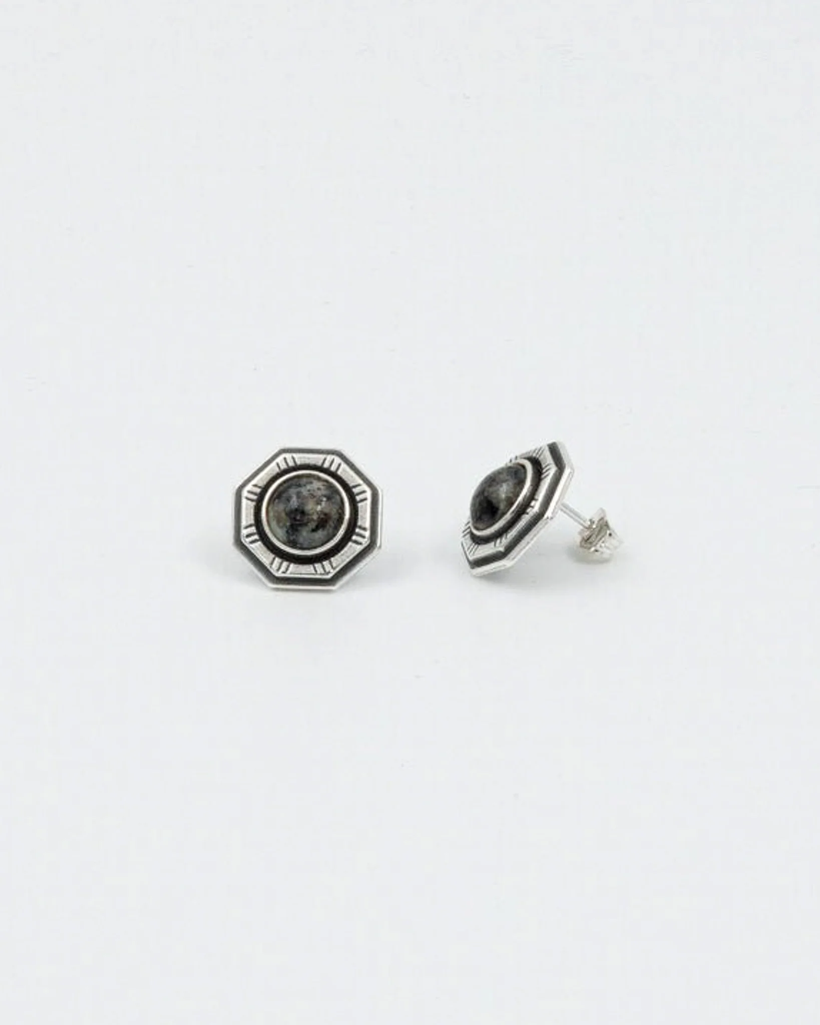Held Viapori earrings green granite T silver