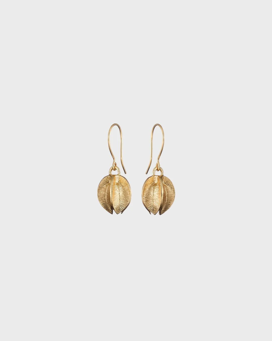 Snow flower single earring bronze