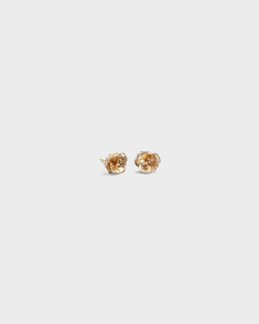 Summer Night Rose miniature earrings gold