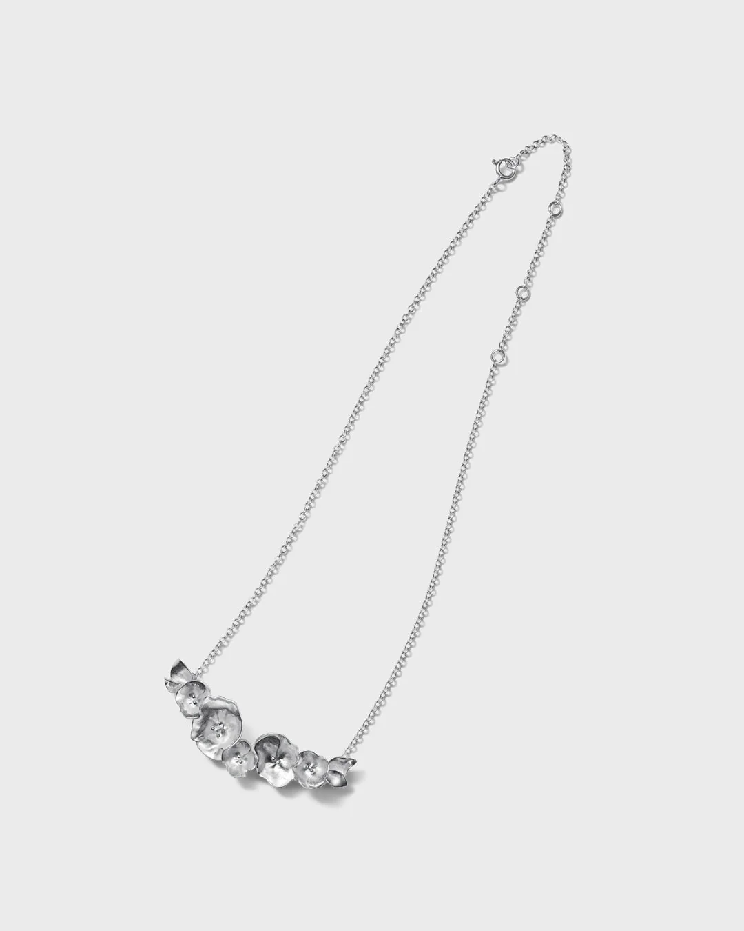 Summer Night Rose Necklace silver - Image 4