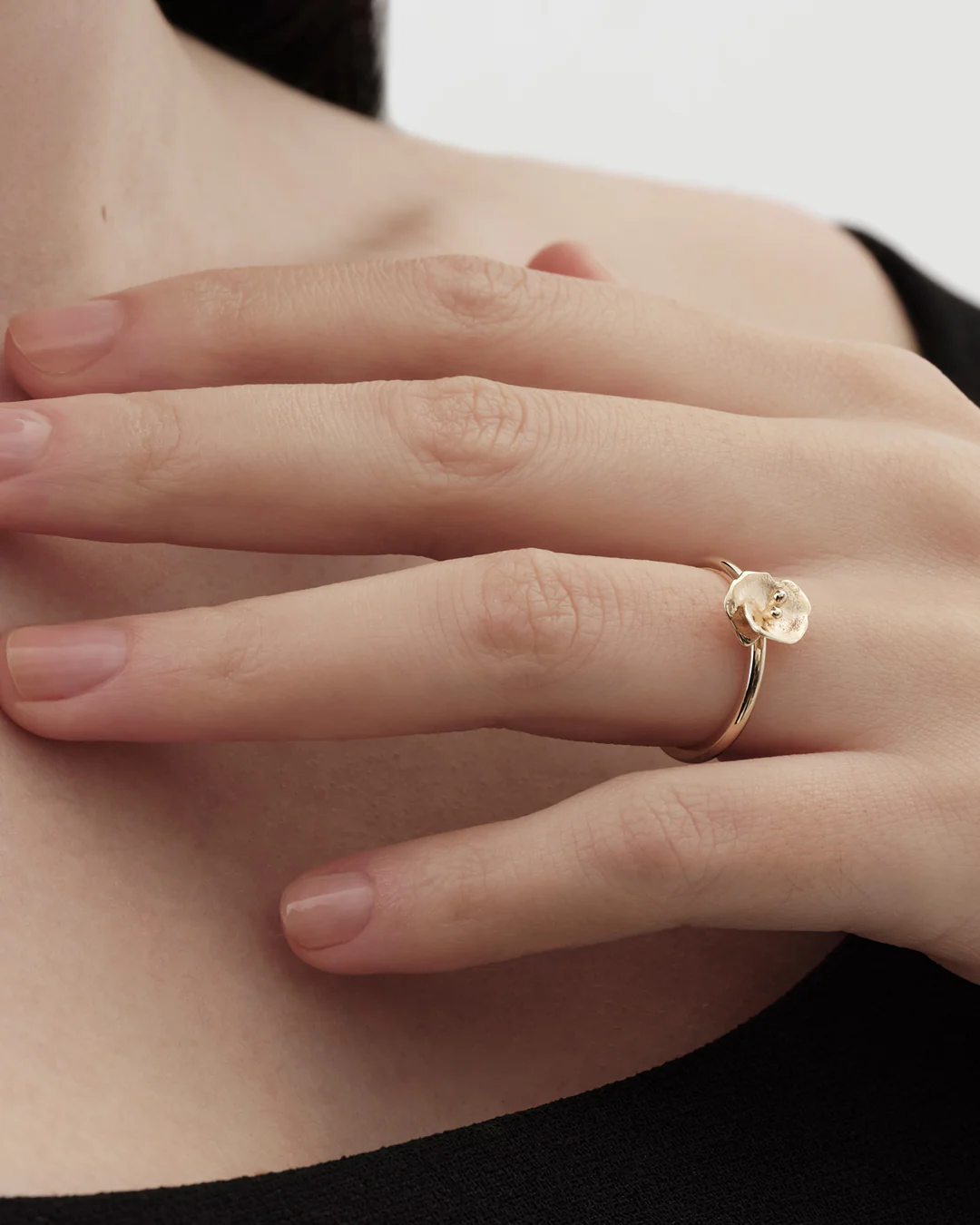 Summer Night Rose ring gold - Image 3