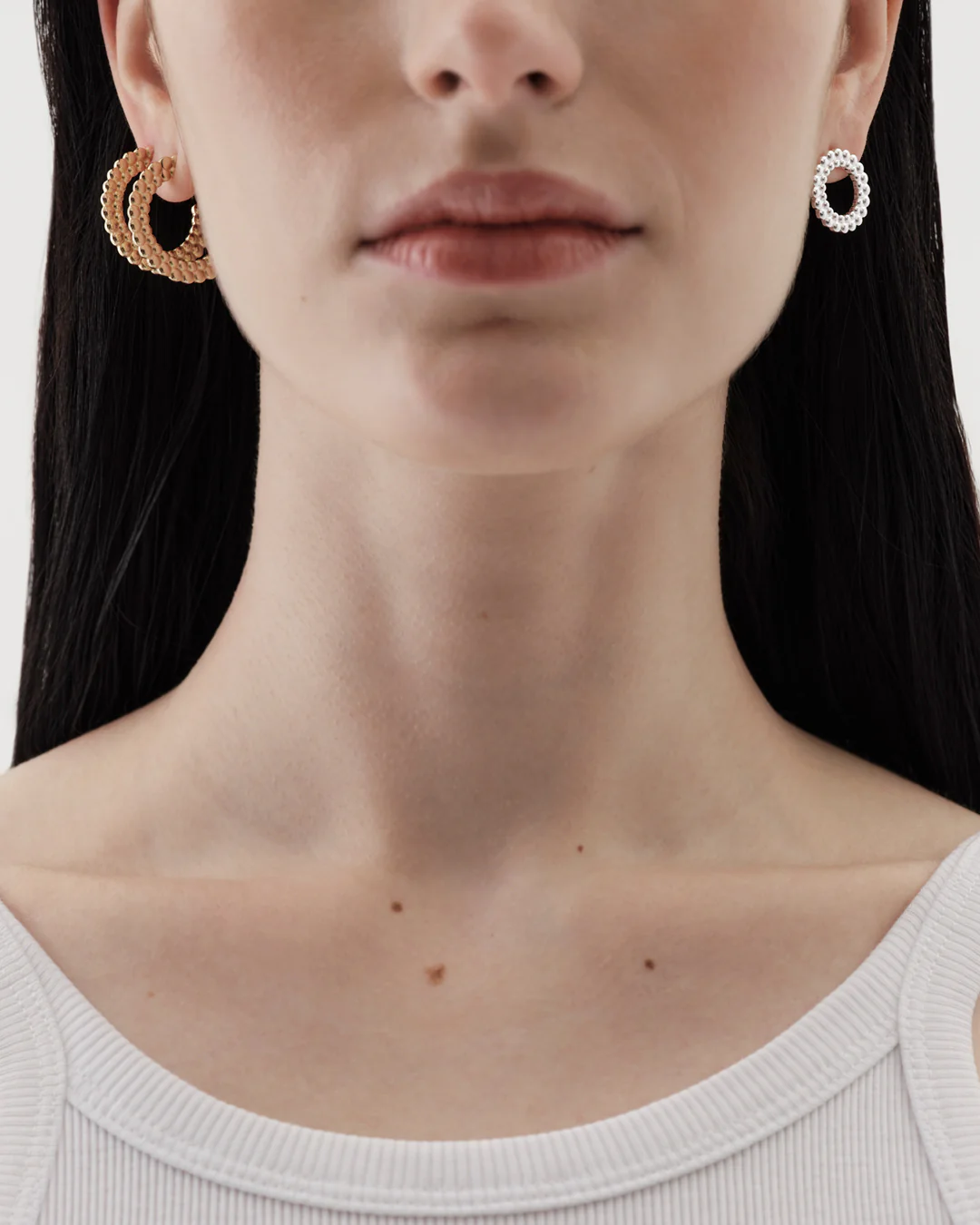 Valoisa single stud earring large bronze - Image 3