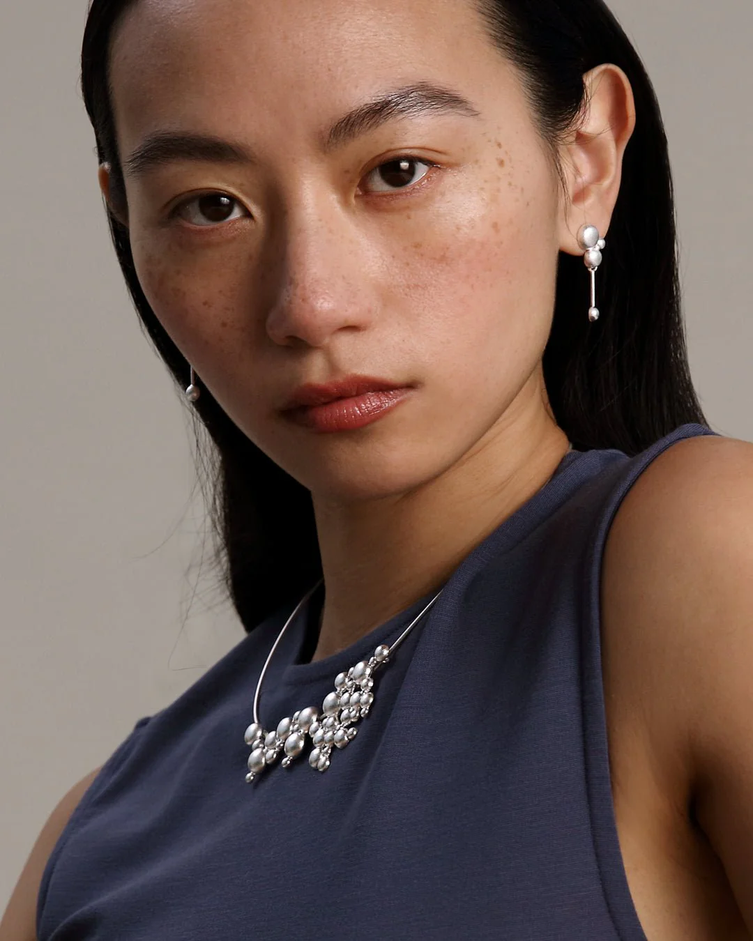 Winter Pearl Earrings silver - Image 2